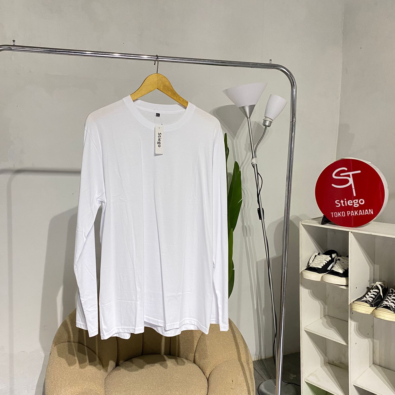Kaos Polos Basic  lengan panjang pria