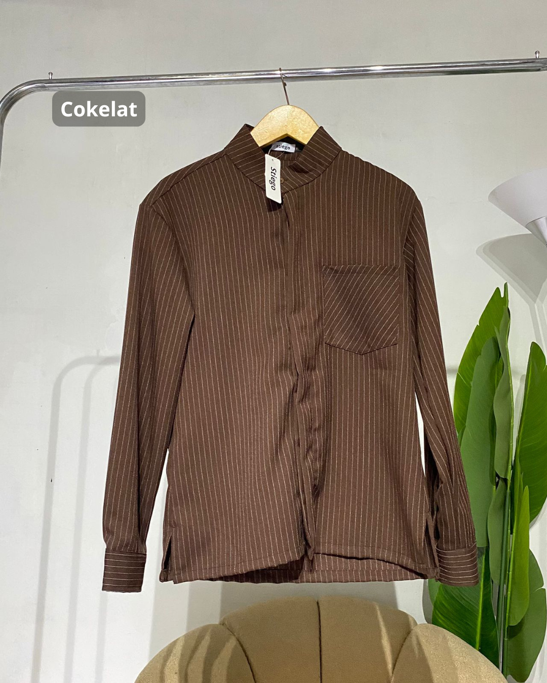 Kemeja pria koko salur takwa lengan pendek