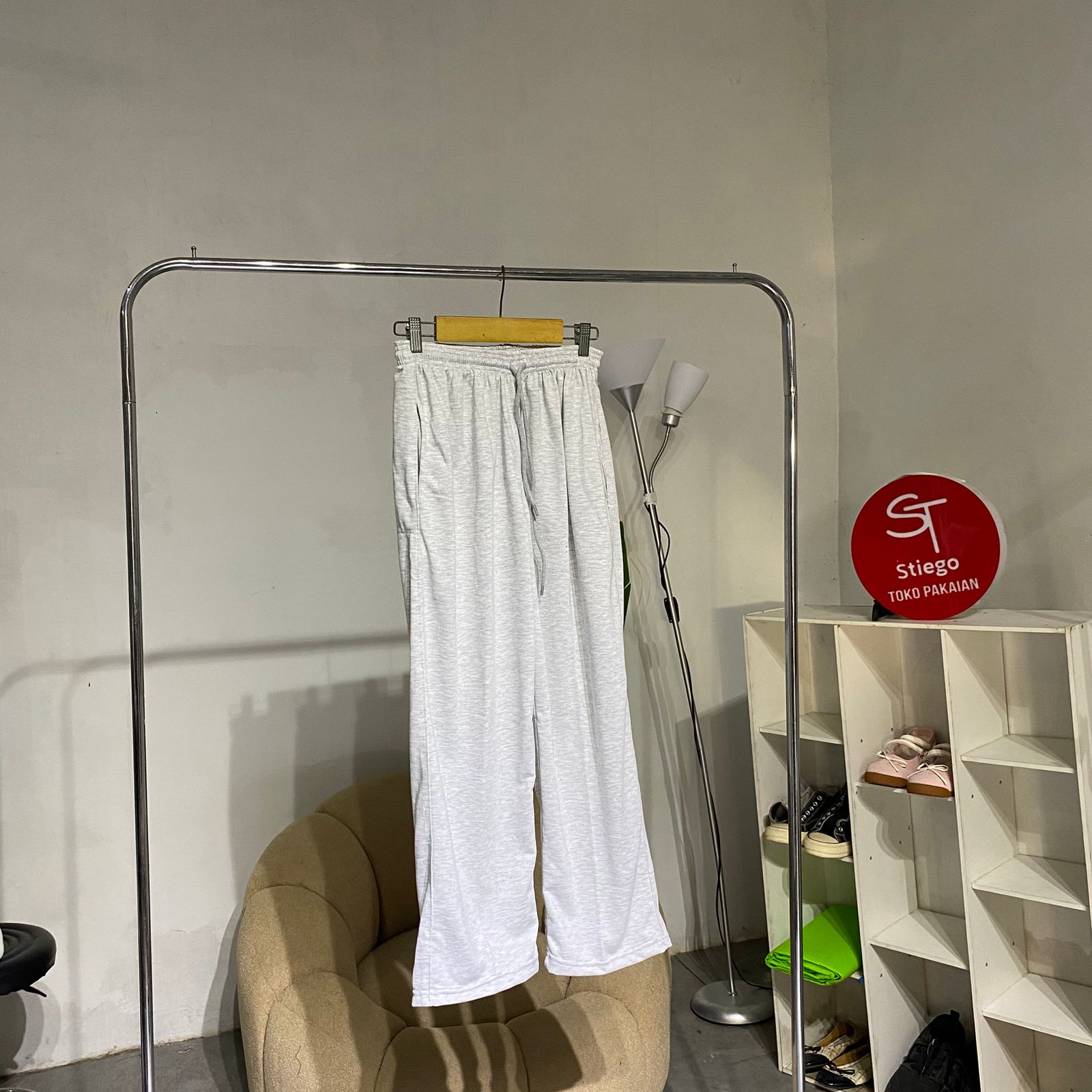 celana panjang sweatpans wanita baggy loose