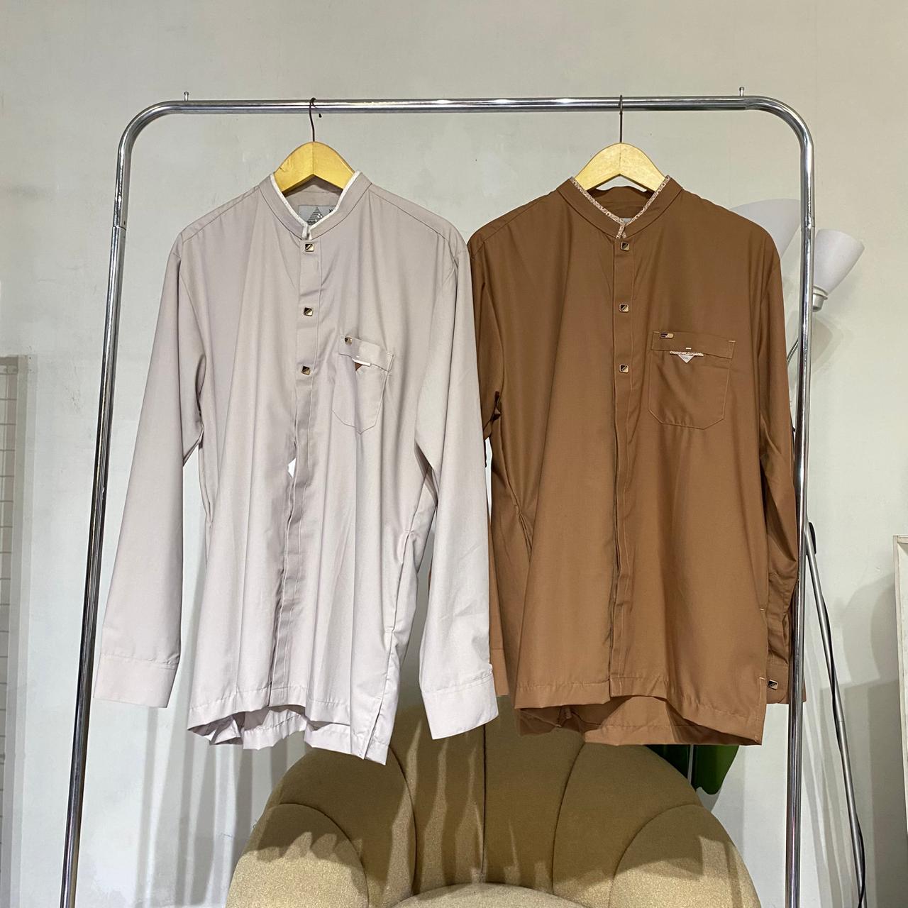 Kemeja pria koko tob new  muslim pria  lengan panjang