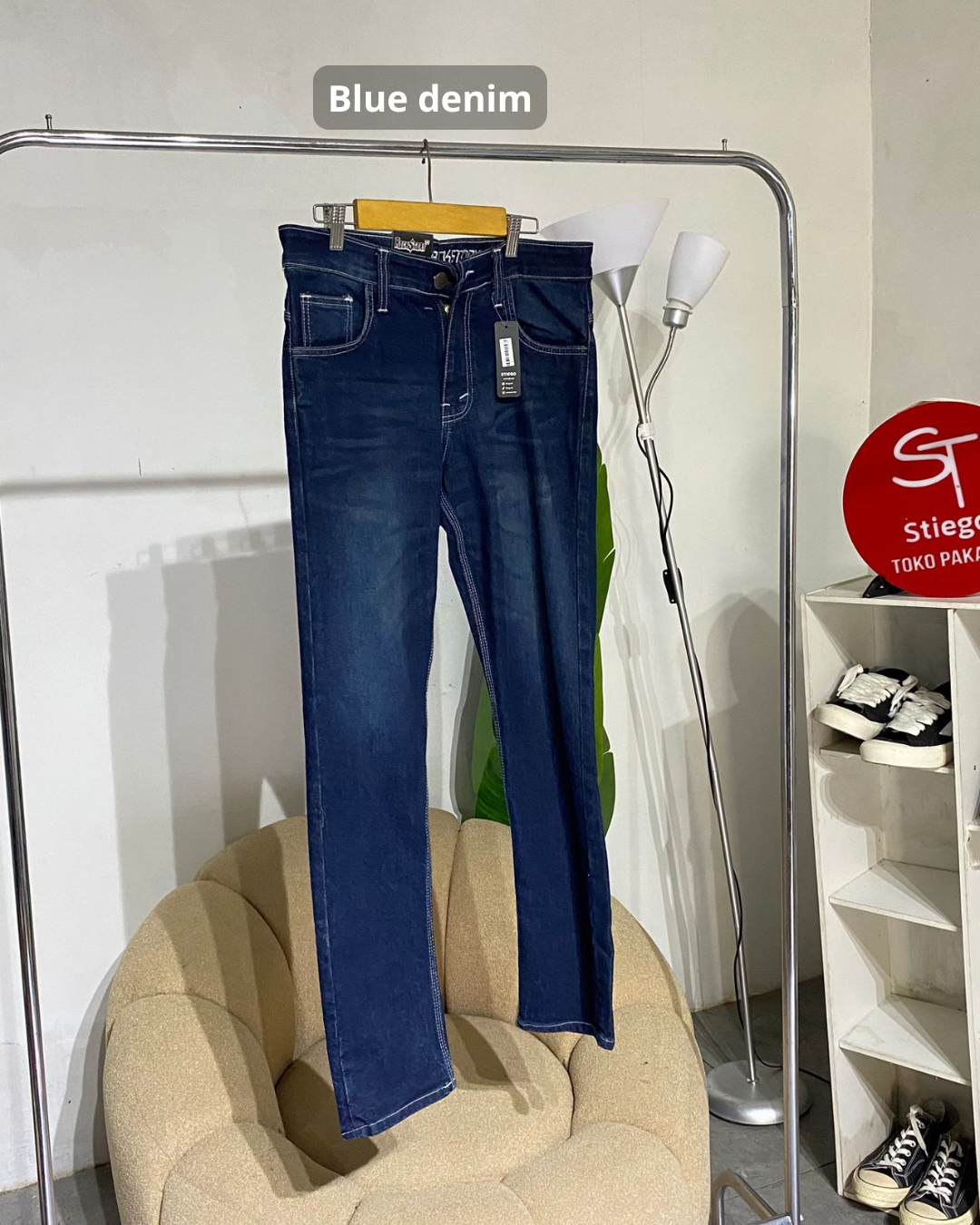 Celana Panjang  Jeans Pria selvedge skiny