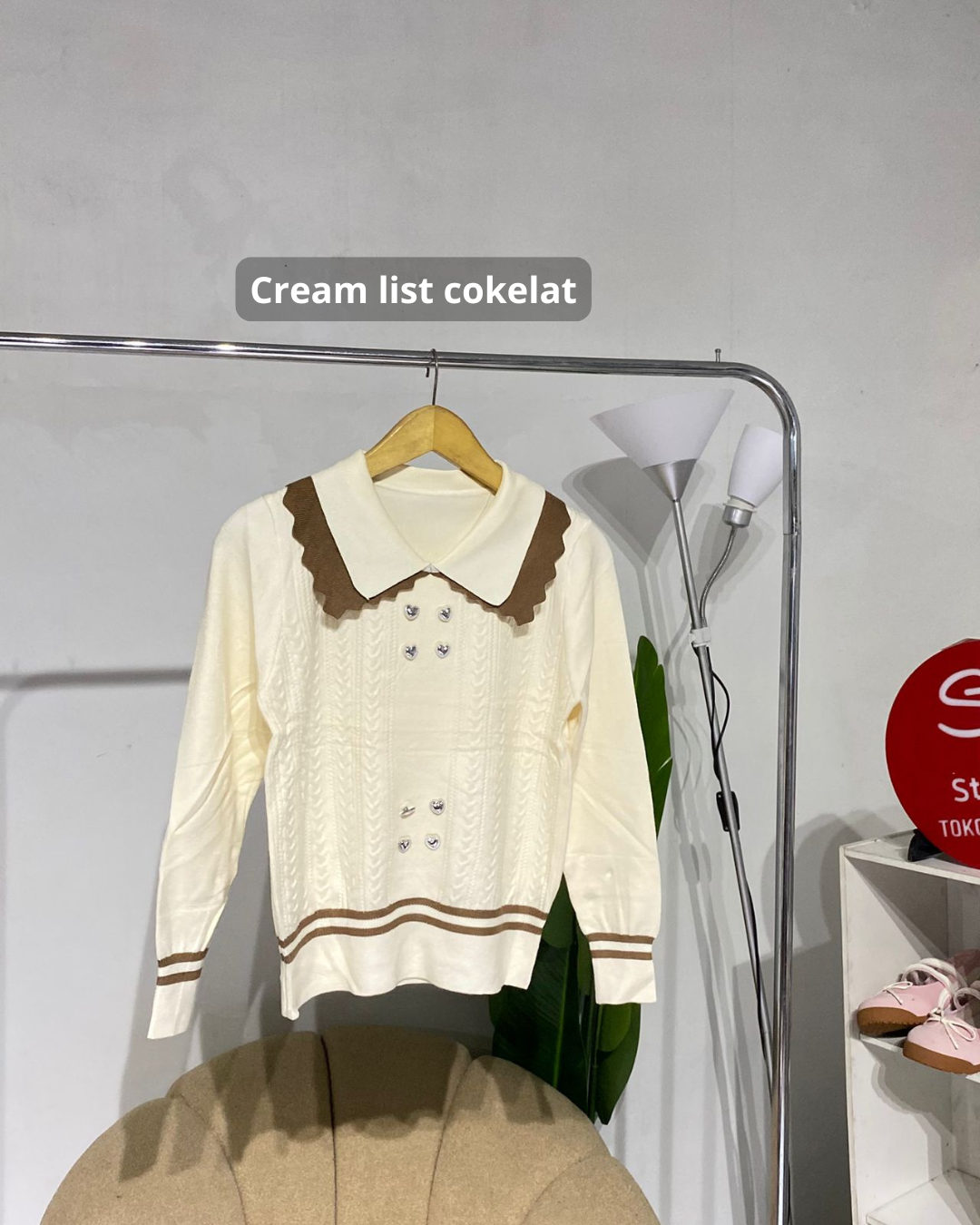 Atasan knit sweater izi
