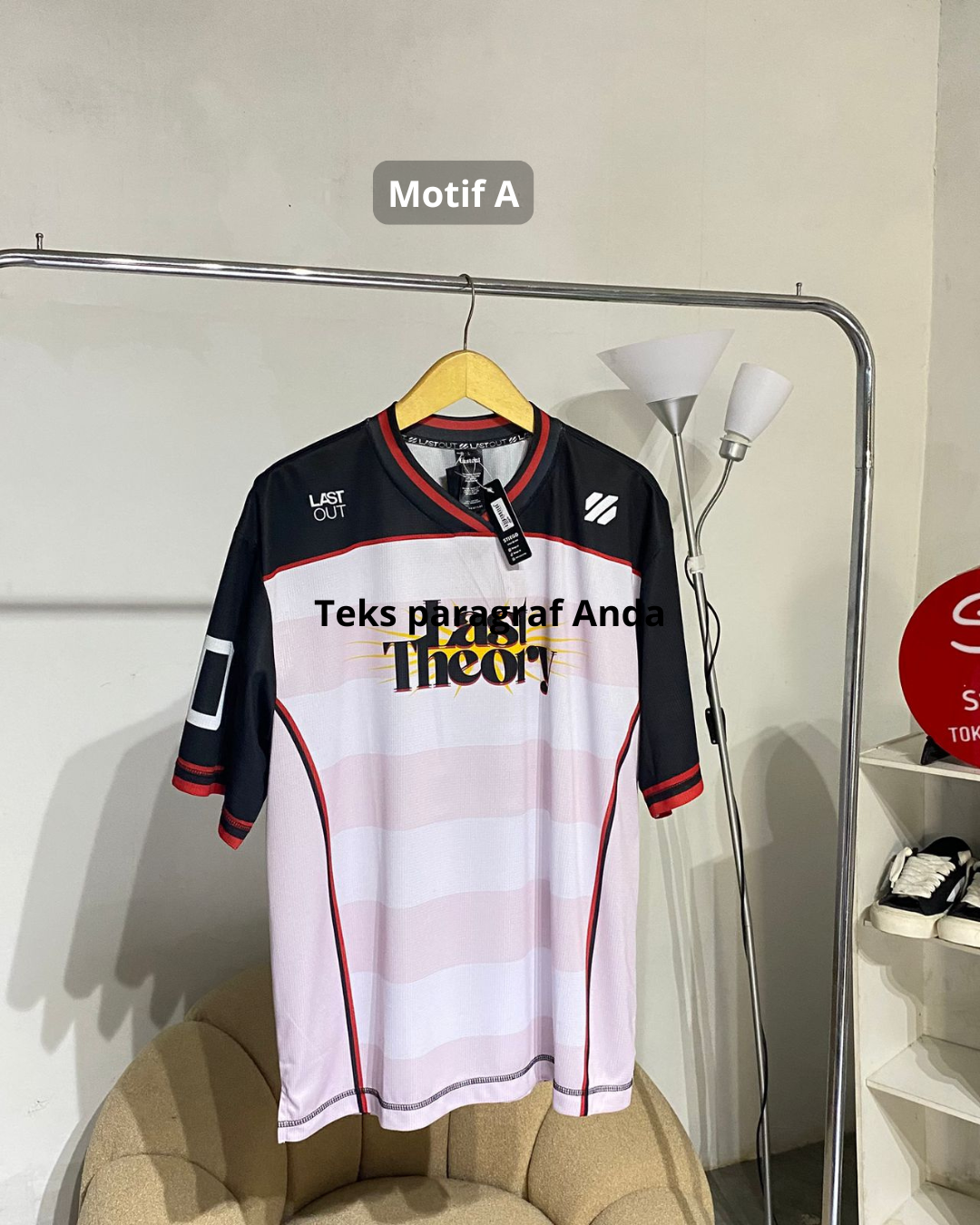 Atasan kaos jersey pria