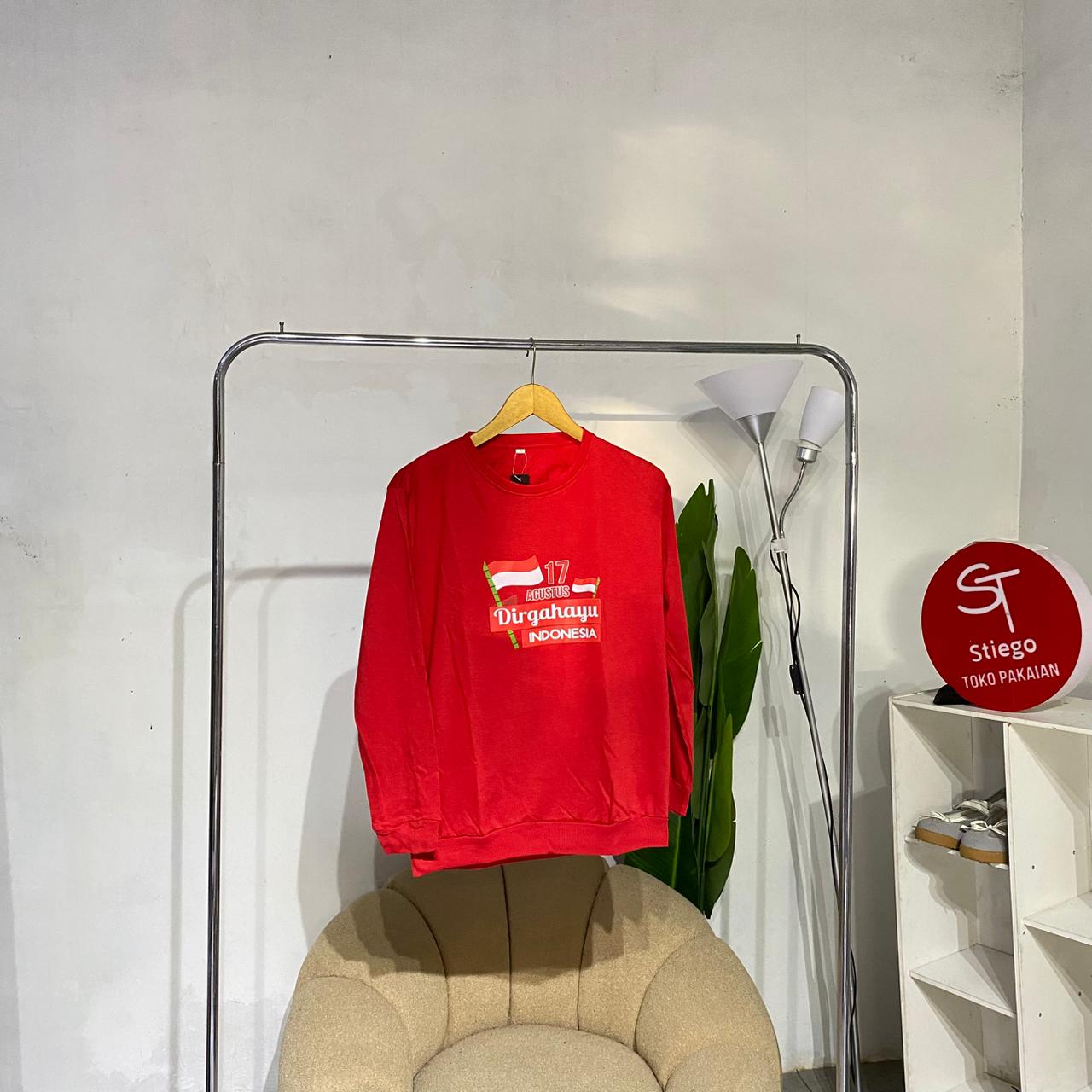 atasan  kaos sablon 17 agustus