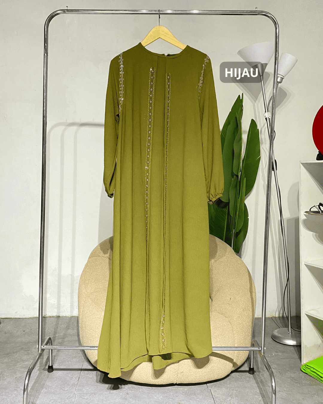 Gamis wanita Rompi 1117 crinkle