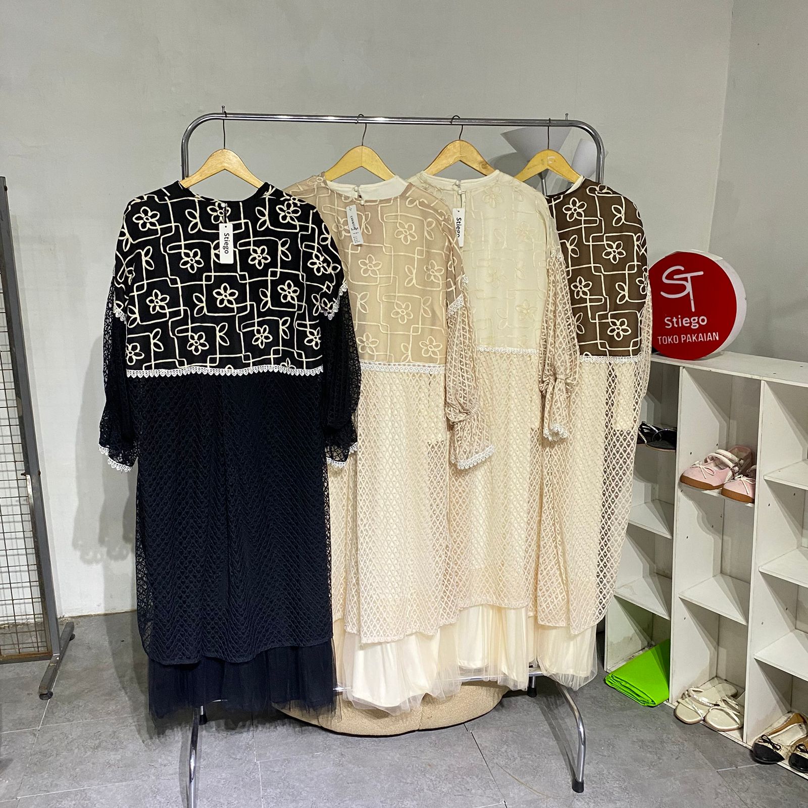 Gamis Wanita anggun flower semarak