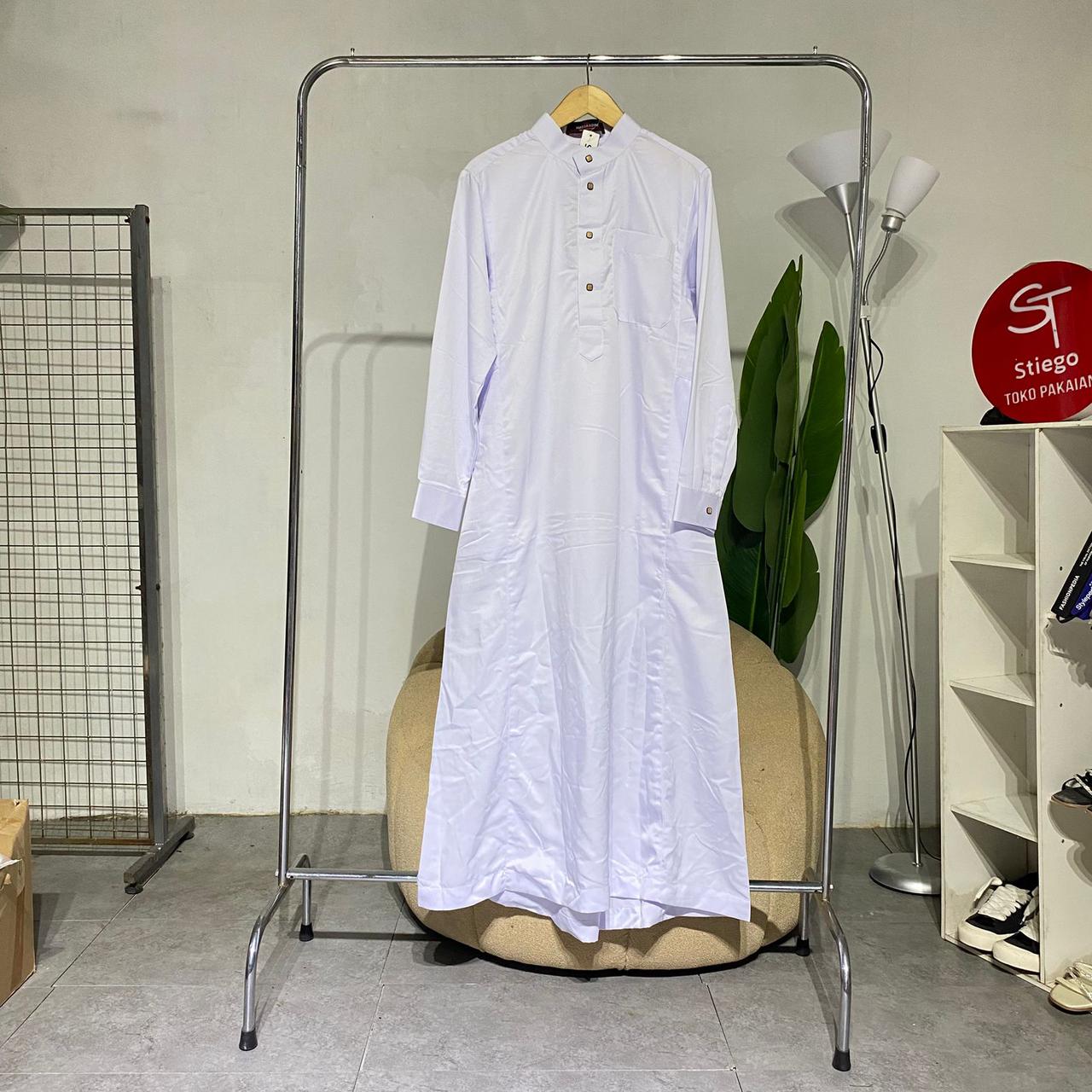 Jubah Gamis Muslim  Pria Abizar lengan panjang 1006