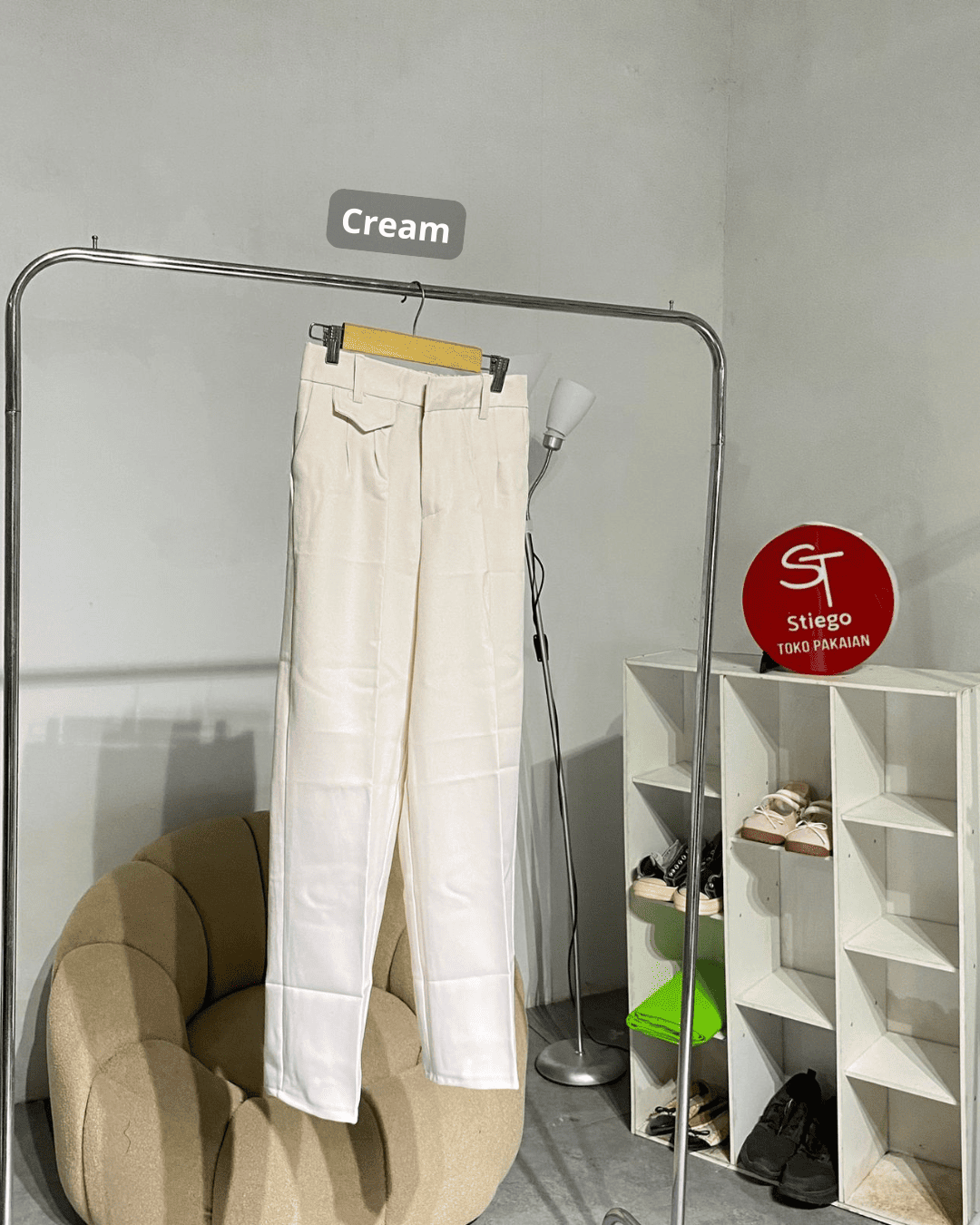 Celana panjang oro pants wanita nomina celana formal high waist trouser kerja