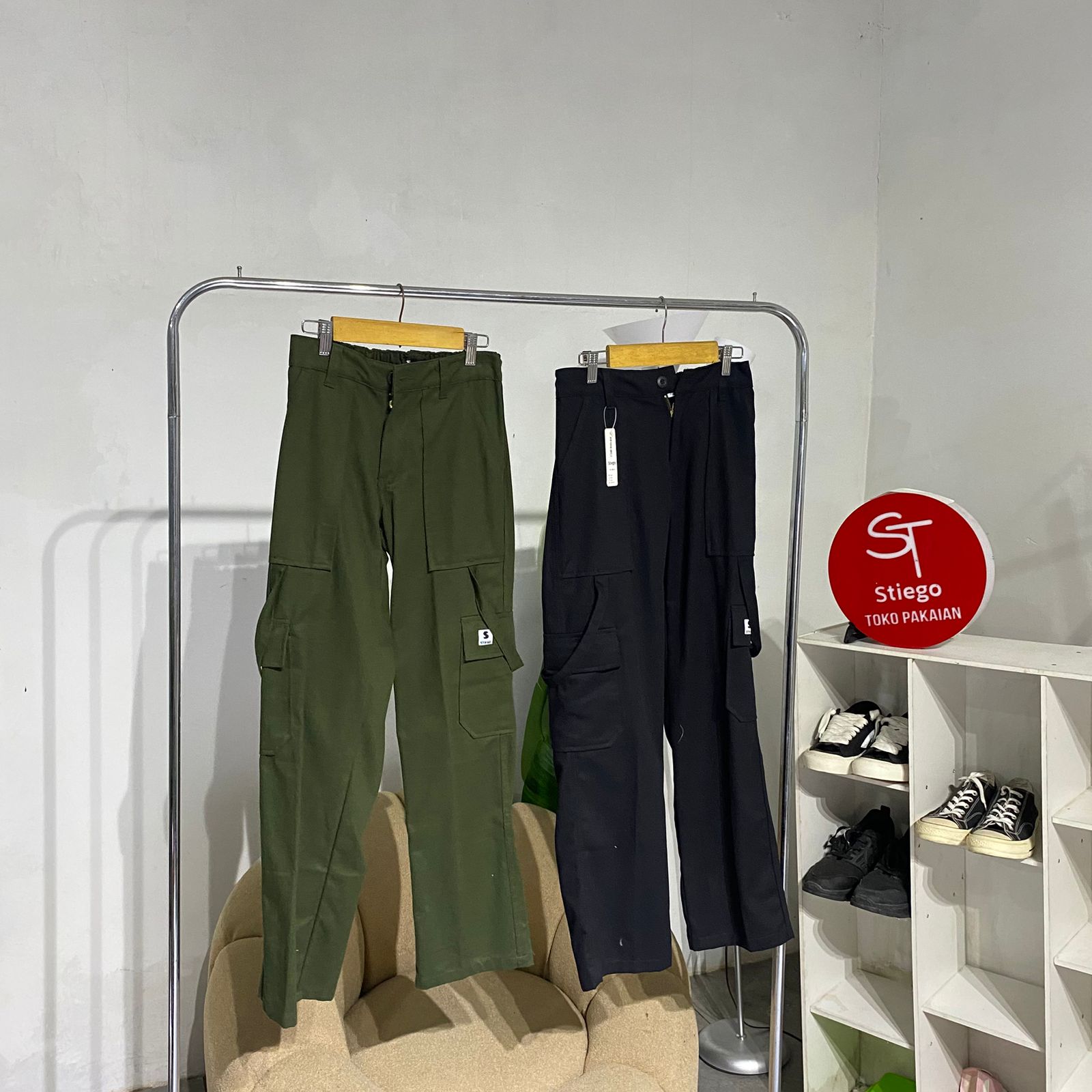Celana pria stiego cargo soul
