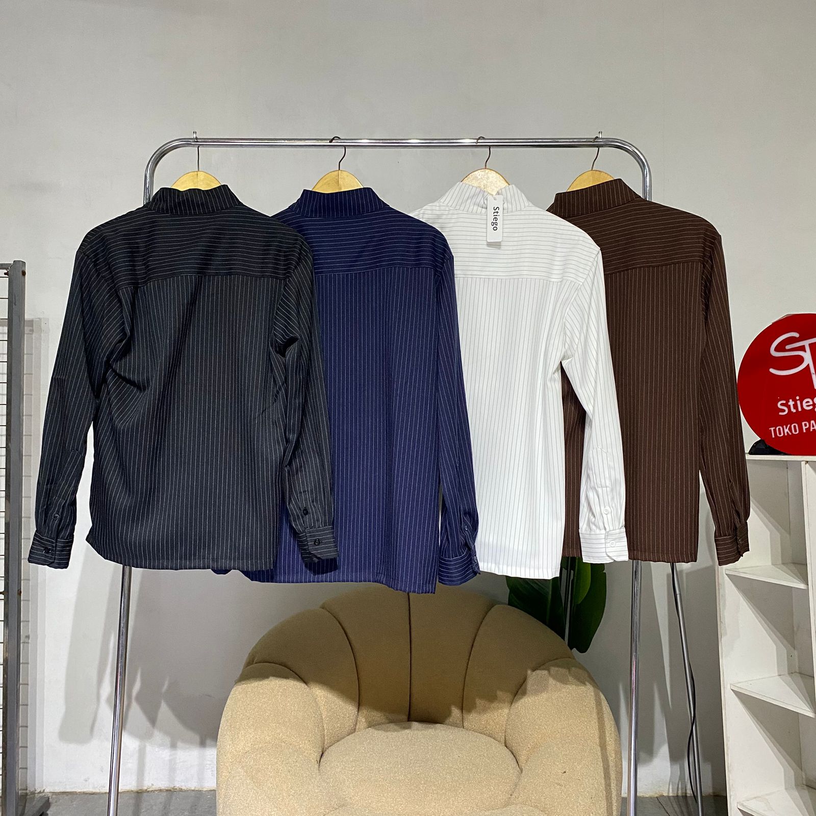Kemeja pria koko salur takwa lengan pendek