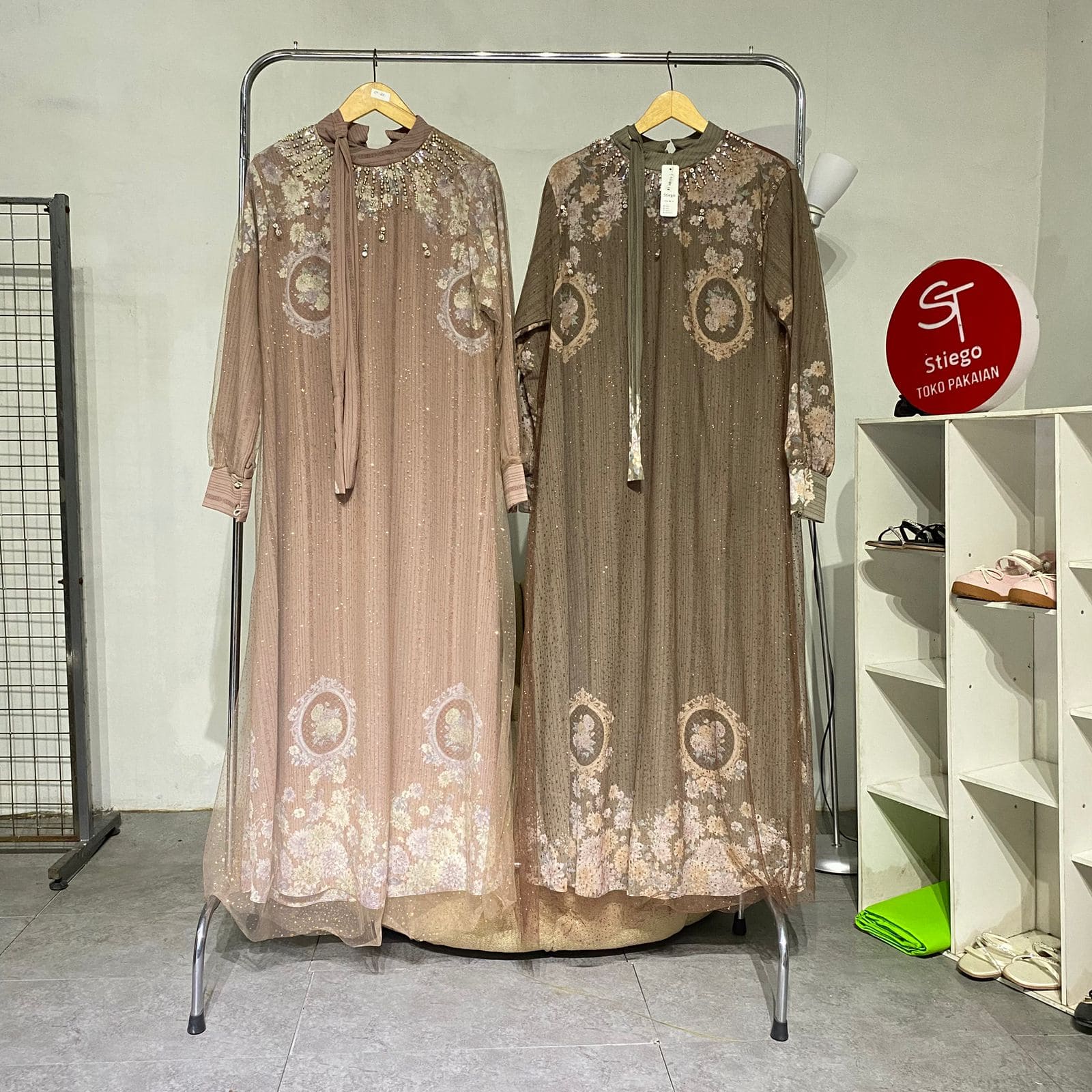 Gamis Wanita mawah  ceruty dres 04