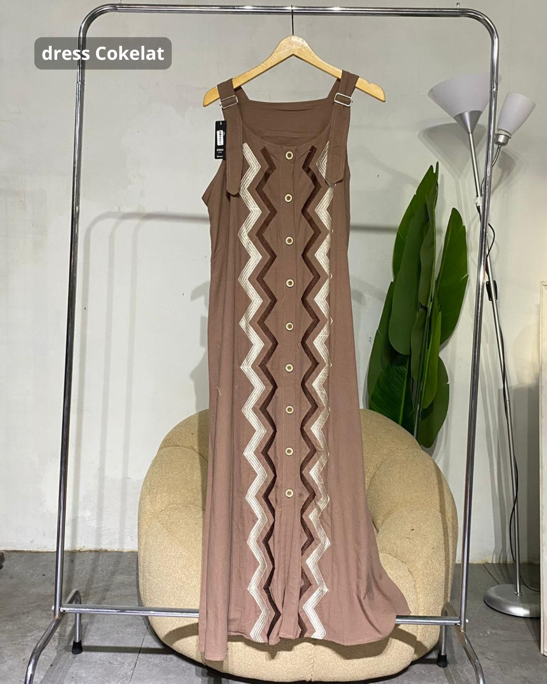 Dres wanita jumpsuit overal linen angle 05