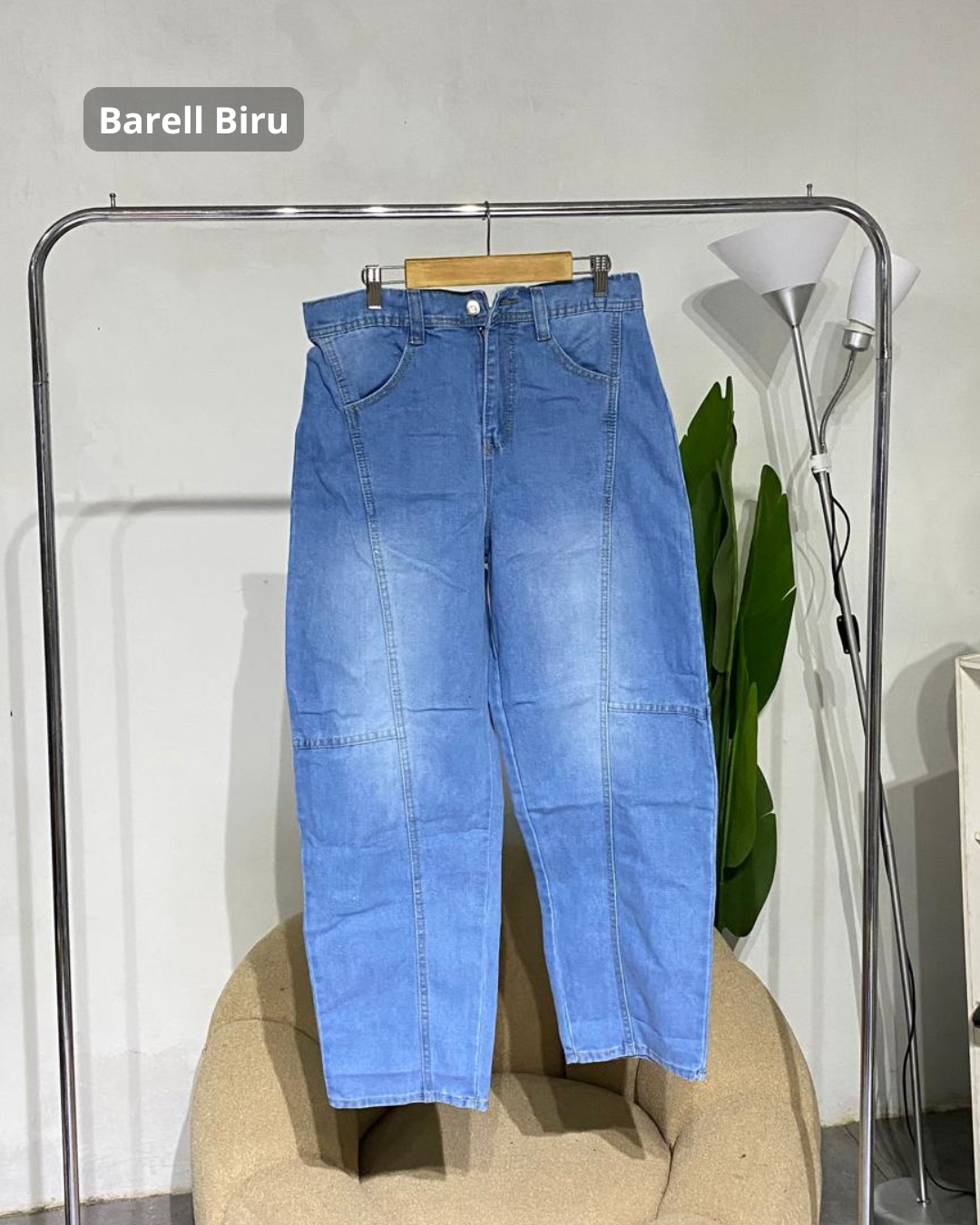 Celana Wanita Jeans Barel Baggy