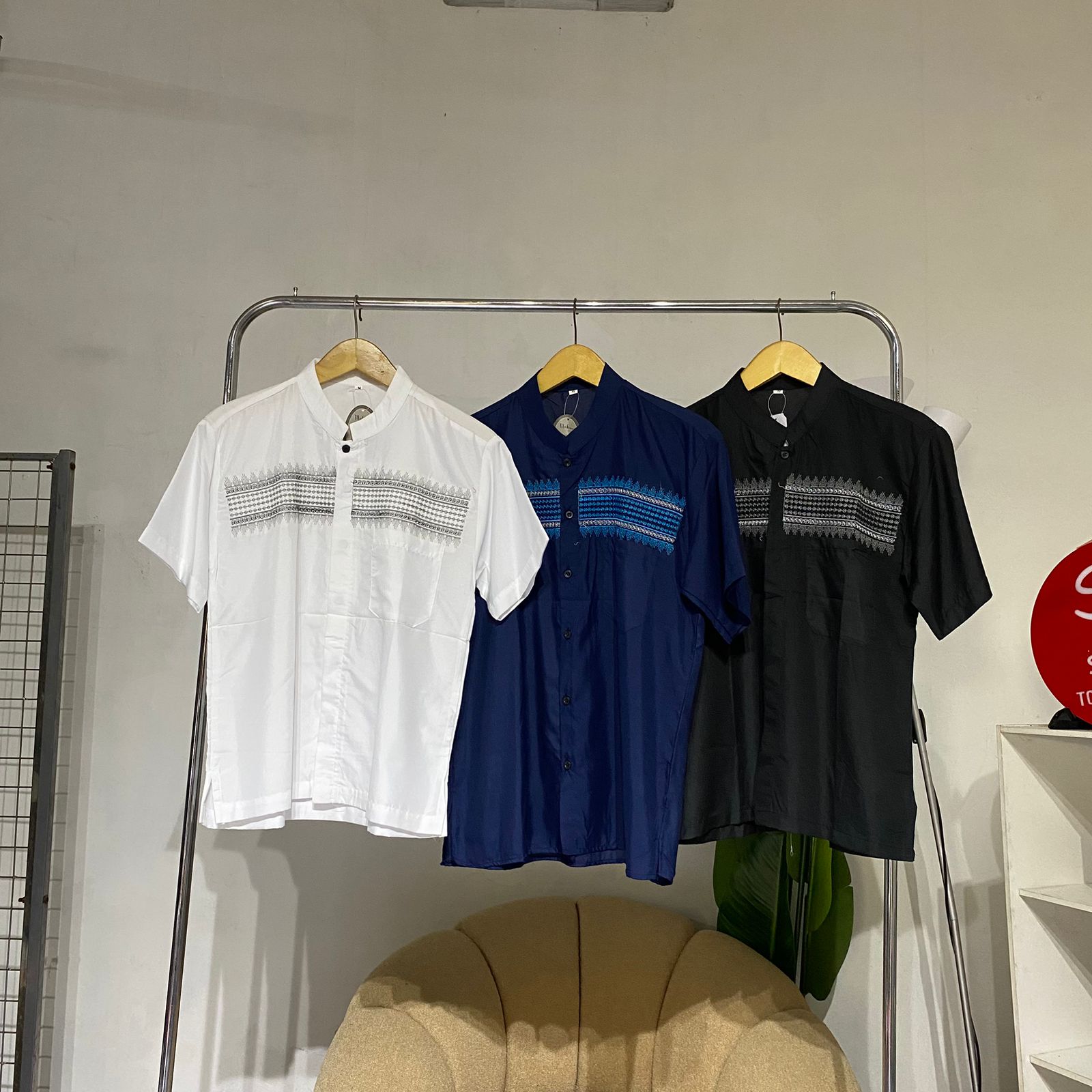 Kemeja pria koko abizar lengan pendek part 2