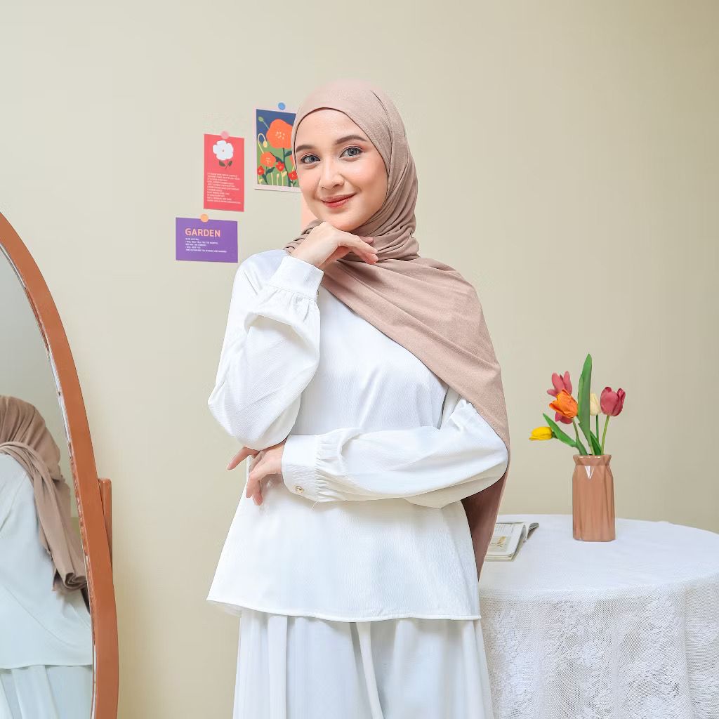 hijab wanita pashamina Kaos