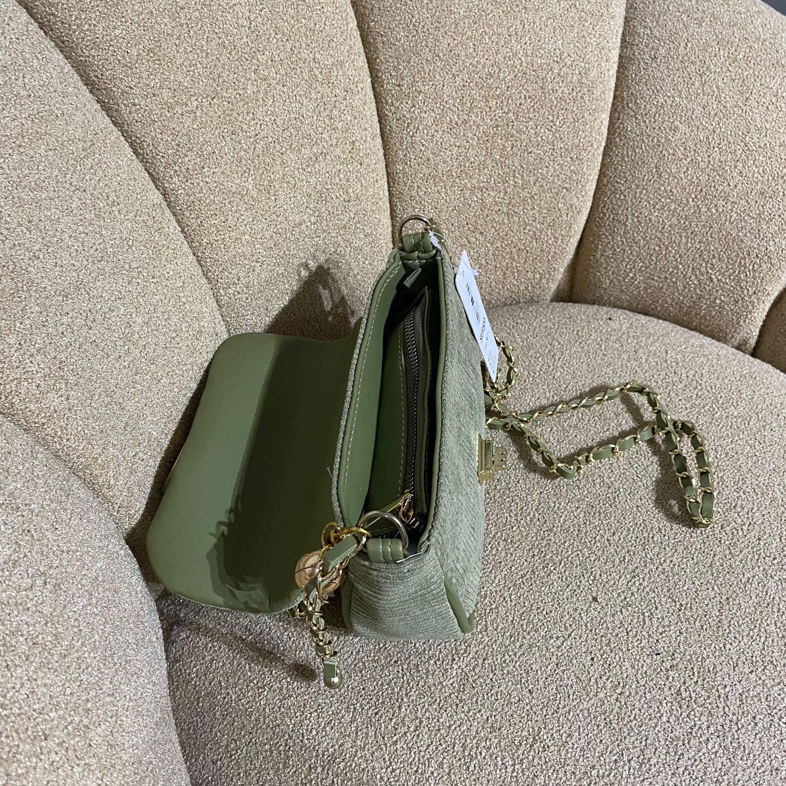 Tas slempang wanita otg motif Mix Corduroy