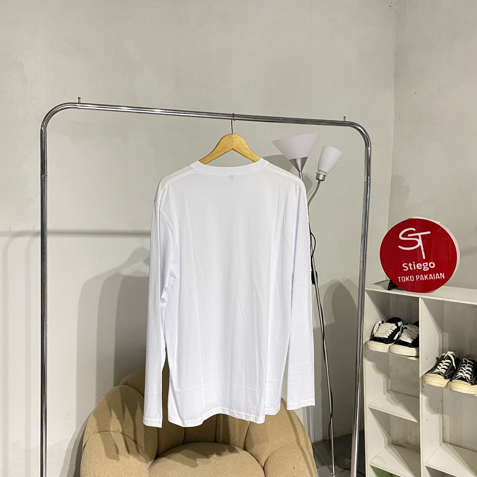 Kaos Polos Basic  lengan panjang pria