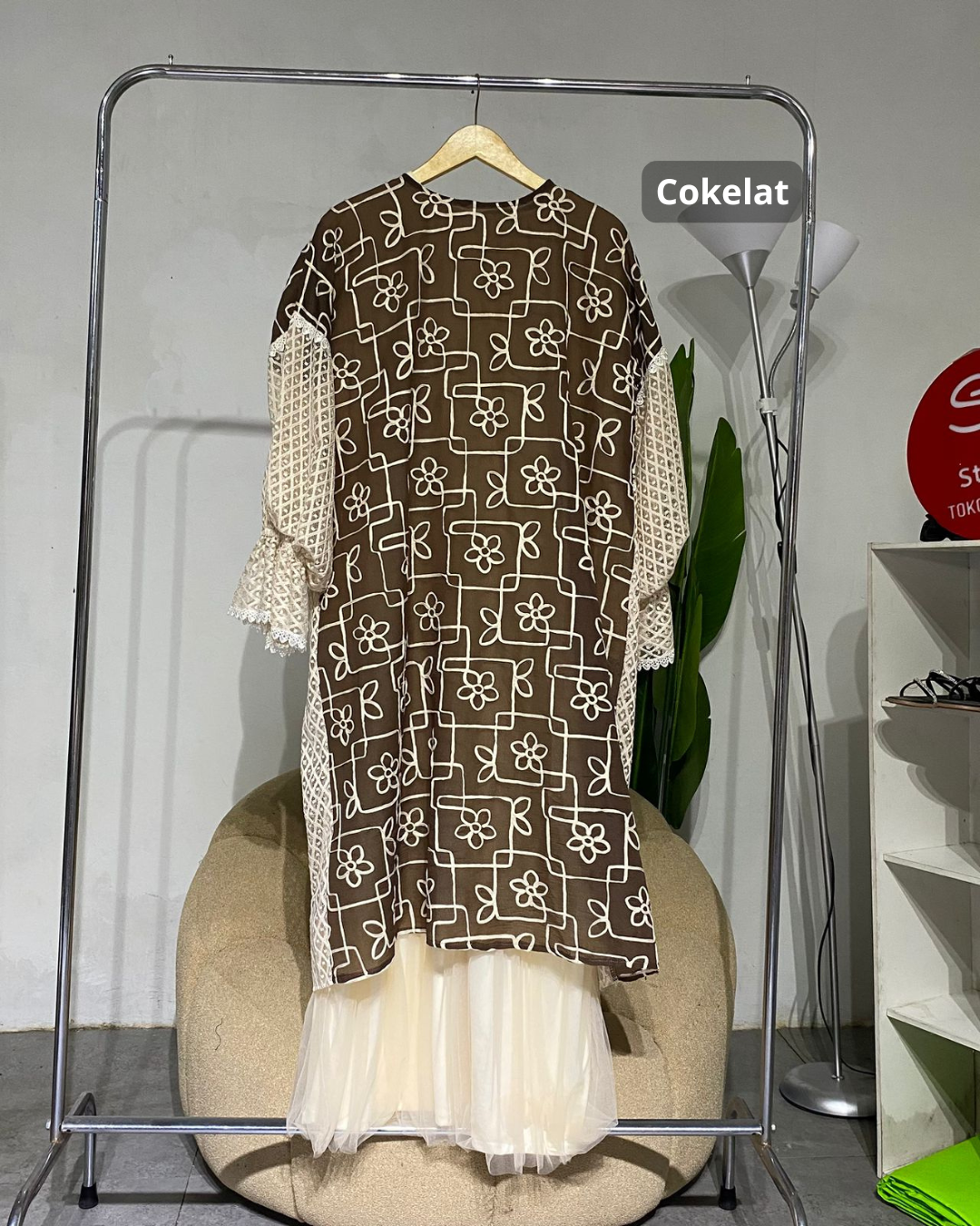 Gamis Wanita anggun flower semarak