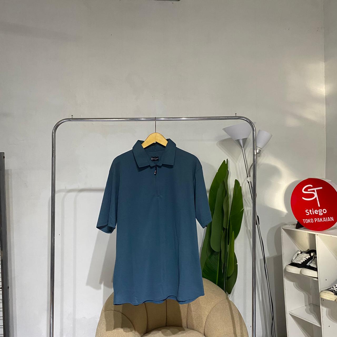 Atasan kaos polo paraque pria lengan pendek