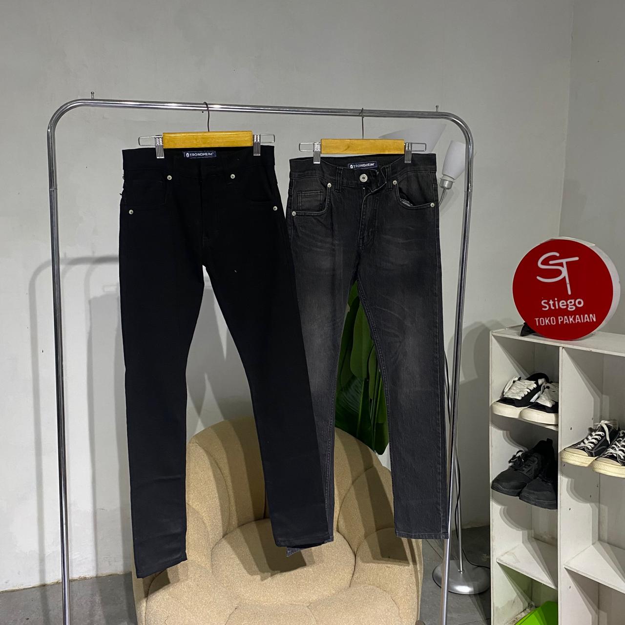Celana  Jens Trondheim Celana Jeans Denim Pria Slim Fit