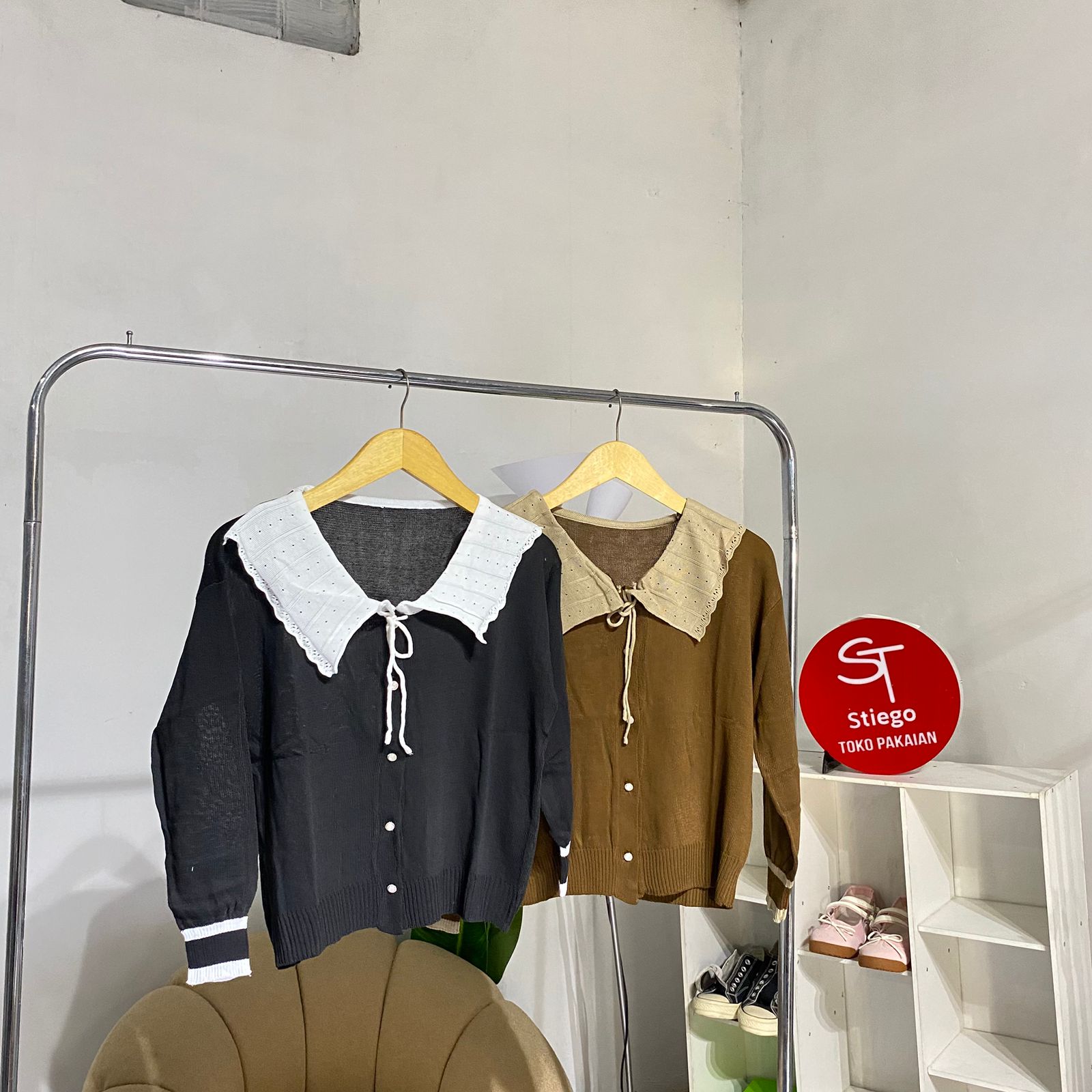 Sweater cardigan knit tokyo