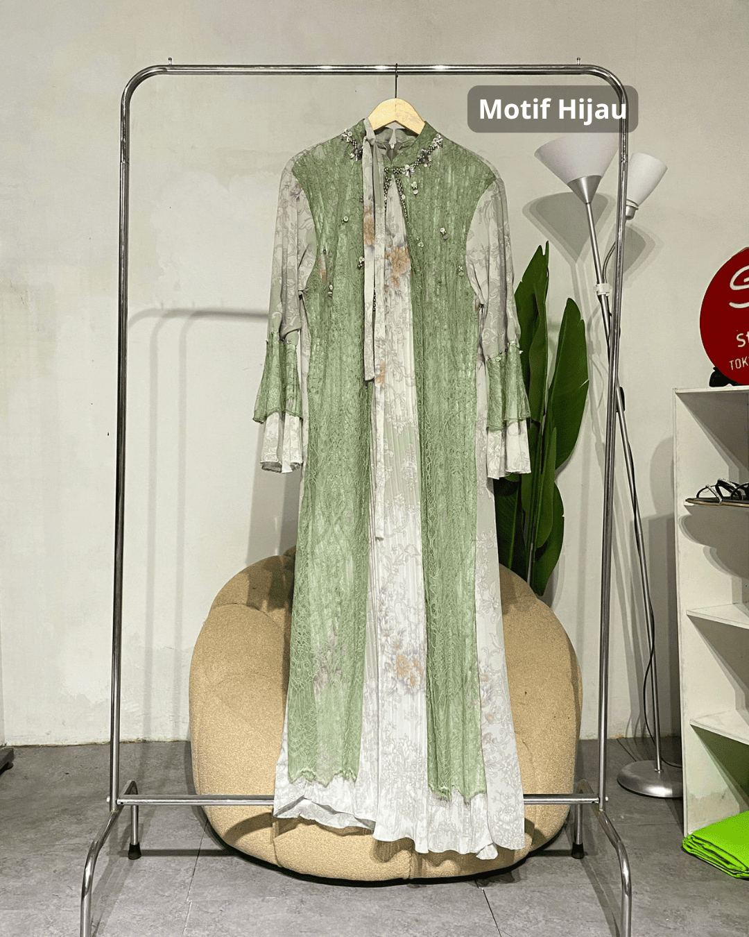 Gamis Wanita mawah  ceruty dres 02