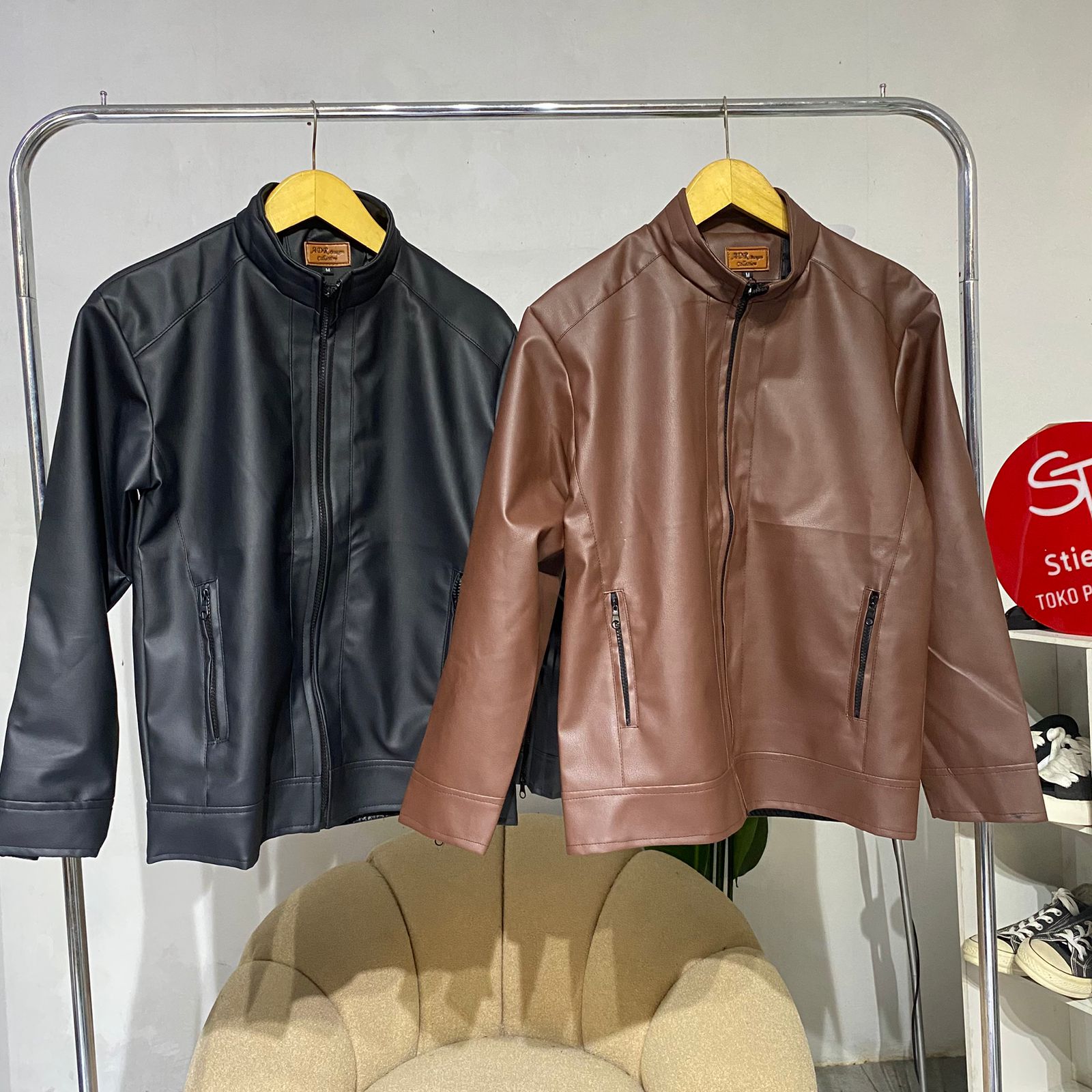 jaket semi kulit pria XL-XXL
