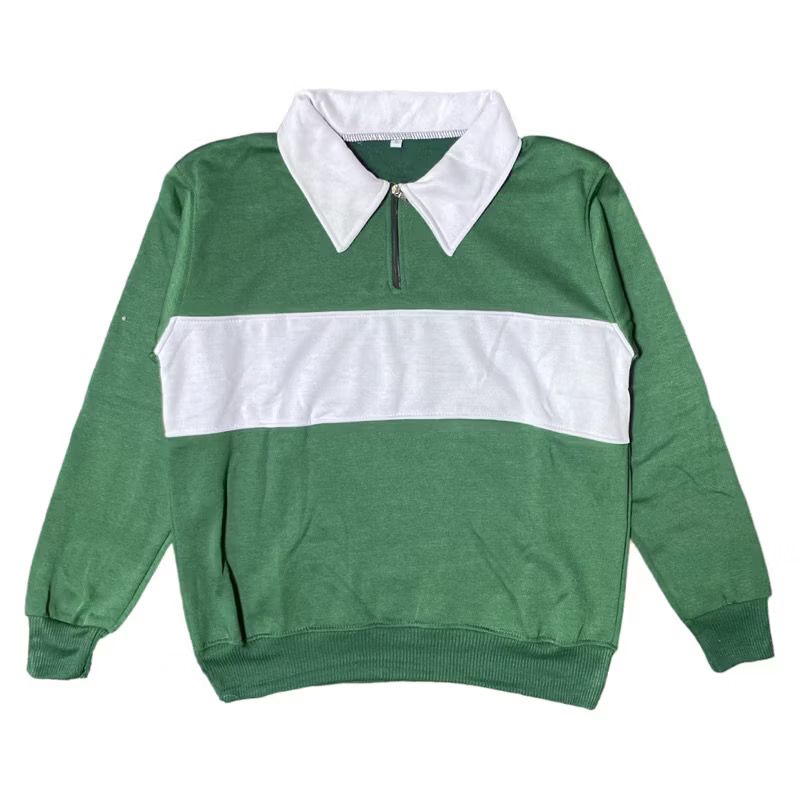 Stiego Sweatshirt Ruby Crewneck HALF ZIPP Rugby Pria
